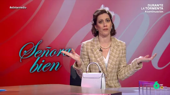 La 'señora bien', a favor de la asociación para hombres maltratados "Se ha acabado la impunidad esta feminazi y su mafia de las denuncias falsas", afirma la 'señora bien' de El Intermedio, que en este vídeo analiza la aprobación de una asociación para la defensa de hombres maltratados en la Comunidad Valenciana.