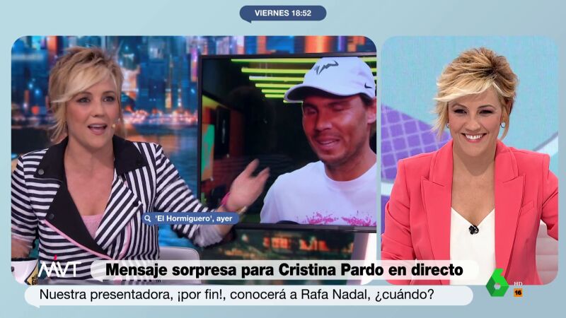 La confesión de Cristina Pardo sobre Rafa Nadal: "Hoy me arrepiento"