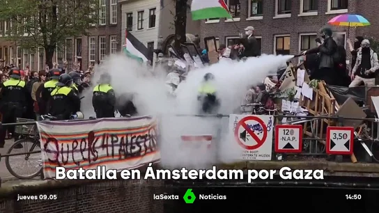 La policía holandesa desaloja el campamento pro-Palestina en la Universidad de Ámsterdam La policía holandesa desaloja el campamento pro-Palestina en la Universidad de Ámsterdam