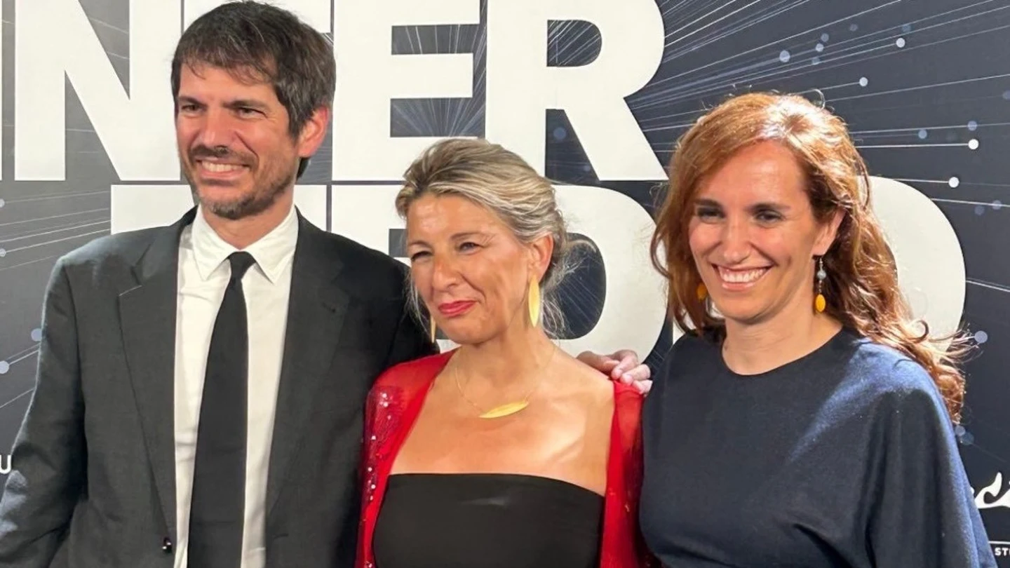 Urtasun, Yolanda Díaz y Monica García en el 18 cumpleaños de El Intermedio Urtasun, Yolanda Díaz y Monica García en el 18 cumpleaños de El Intermedio