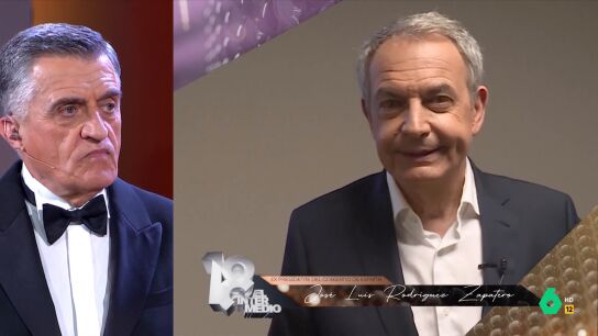 As&iacute; reacciona Wyoming cuando Zapatero le propone ir en una lista electoral con &eacute;l: "Va siendo hora de que te mojes"