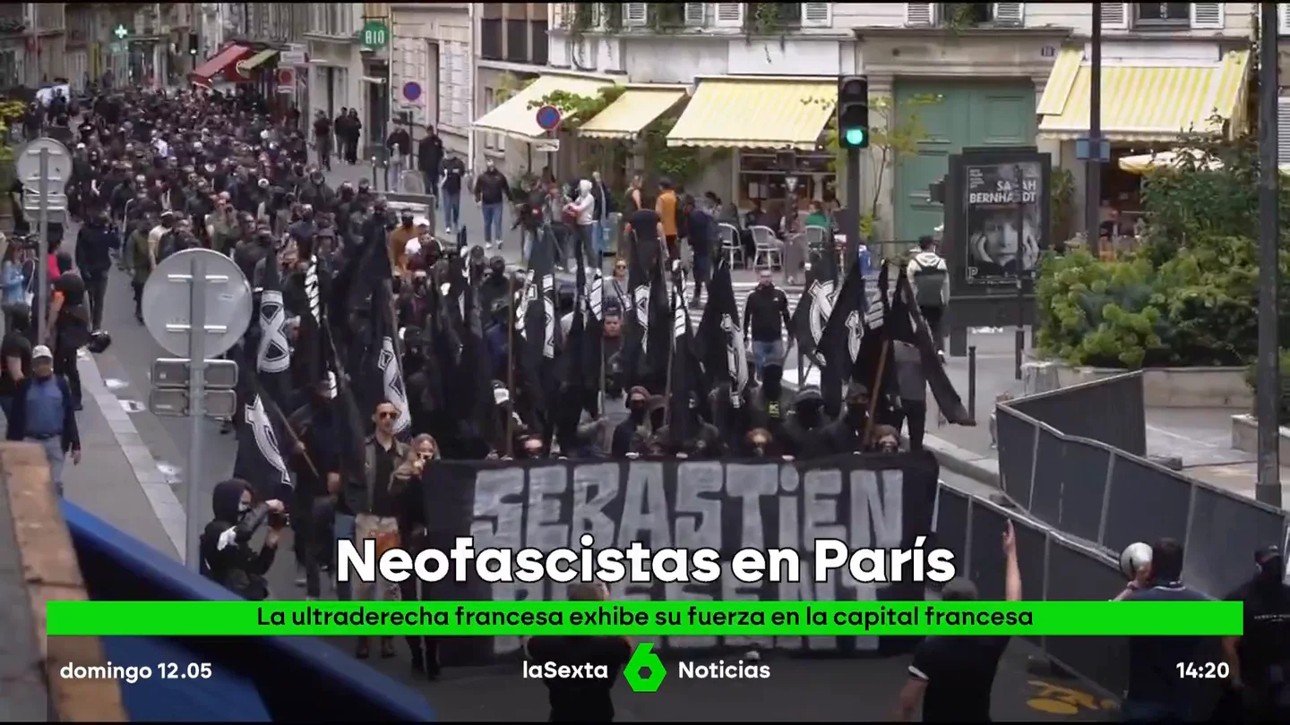 Protesta de neofascistas franceses Protesta de neofascistas franceses
