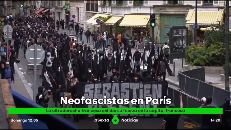 Protesta de neofascistas franceses