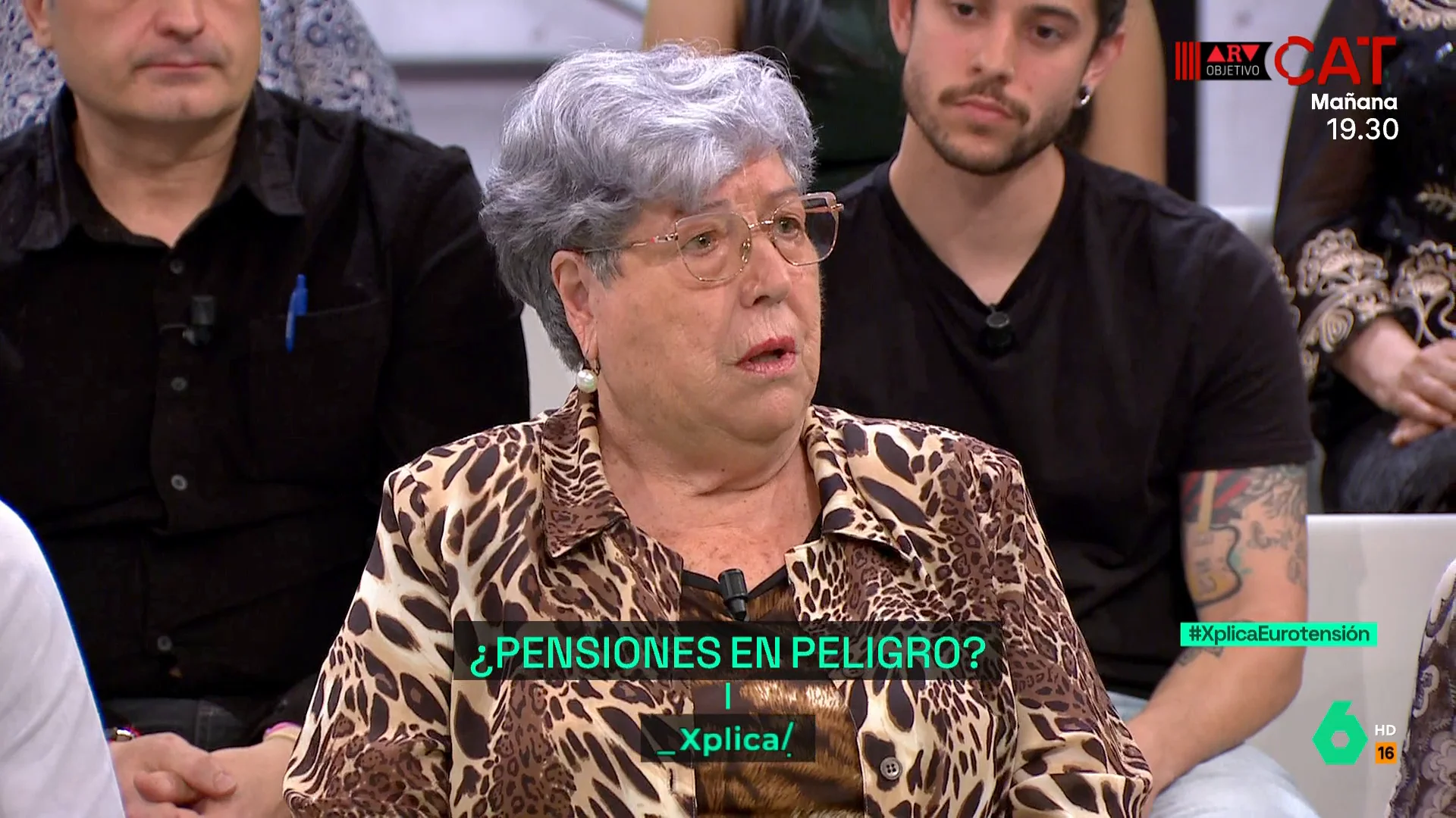 Una pensionista critica las pensiones