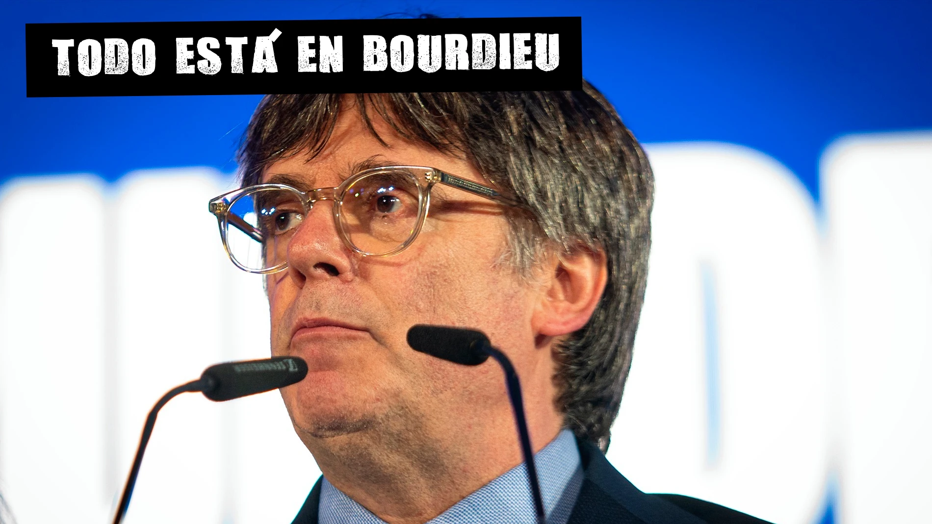Carles Puigdemont, durante el seguimiento de la jornada electoral de elecciones autonómicas de Cataluña, en Argelès (Francia). 
