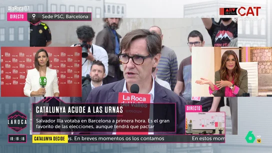 Ana Pastor en La Roca desde la sede del PSC Ana Pastor en La Roca desde la sede del PSC