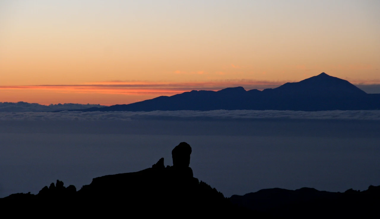 Roque Nublo: atardecer desde el Pico de las Nieves
