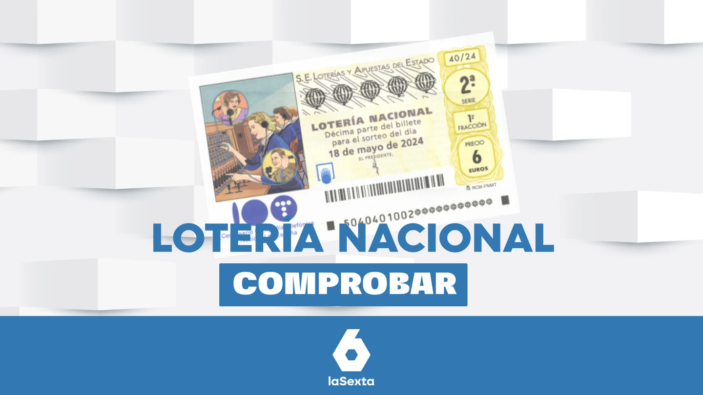Lotería Nacional | Comprobar el resultado del sorteo de hoy, sábado 18 de mayo de 2024 Lotería Nacional | Comprobar el resultado del sorteo de hoy, sábado 18 de mayo de 2024