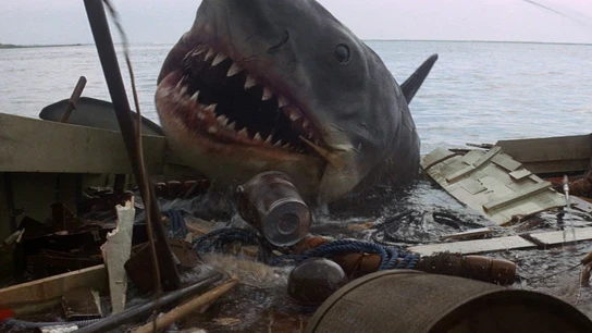 Fotograma de Tiburón, el filme de Steven Spielberg. Fotograma de Tiburón, el filme de Steven Spielberg.