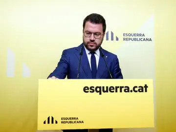 El presidente de la Generalitat en funciones, Pere Aragonès