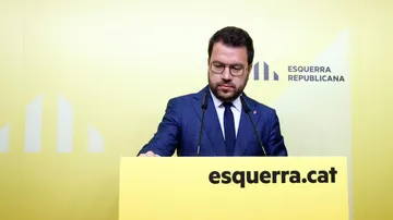 El presidente de la Generalitat en funciones, Pere Aragonès