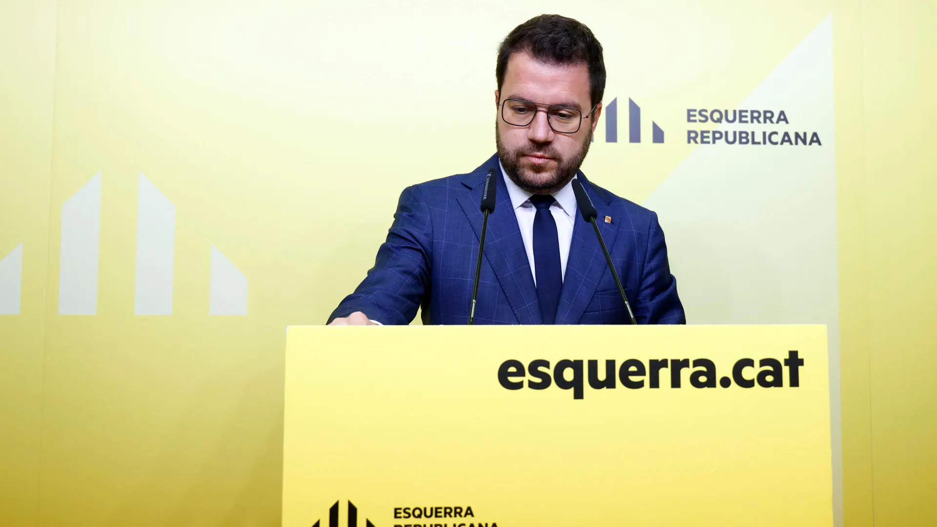 El presidente de la Generalitat en funciones, Pere Aragonès