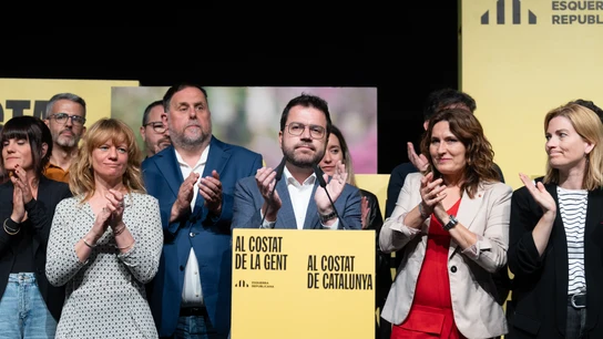 El presidente de la Generalitat de Catalunya y candidato de ERC, arrapado por su partido, tras los malos resultados del 12M Elecciones Cataluña.