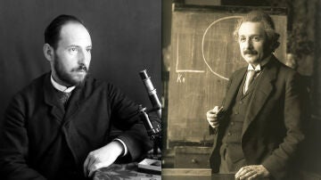 Santiago Ramón y Cajal y Albert Einstein
