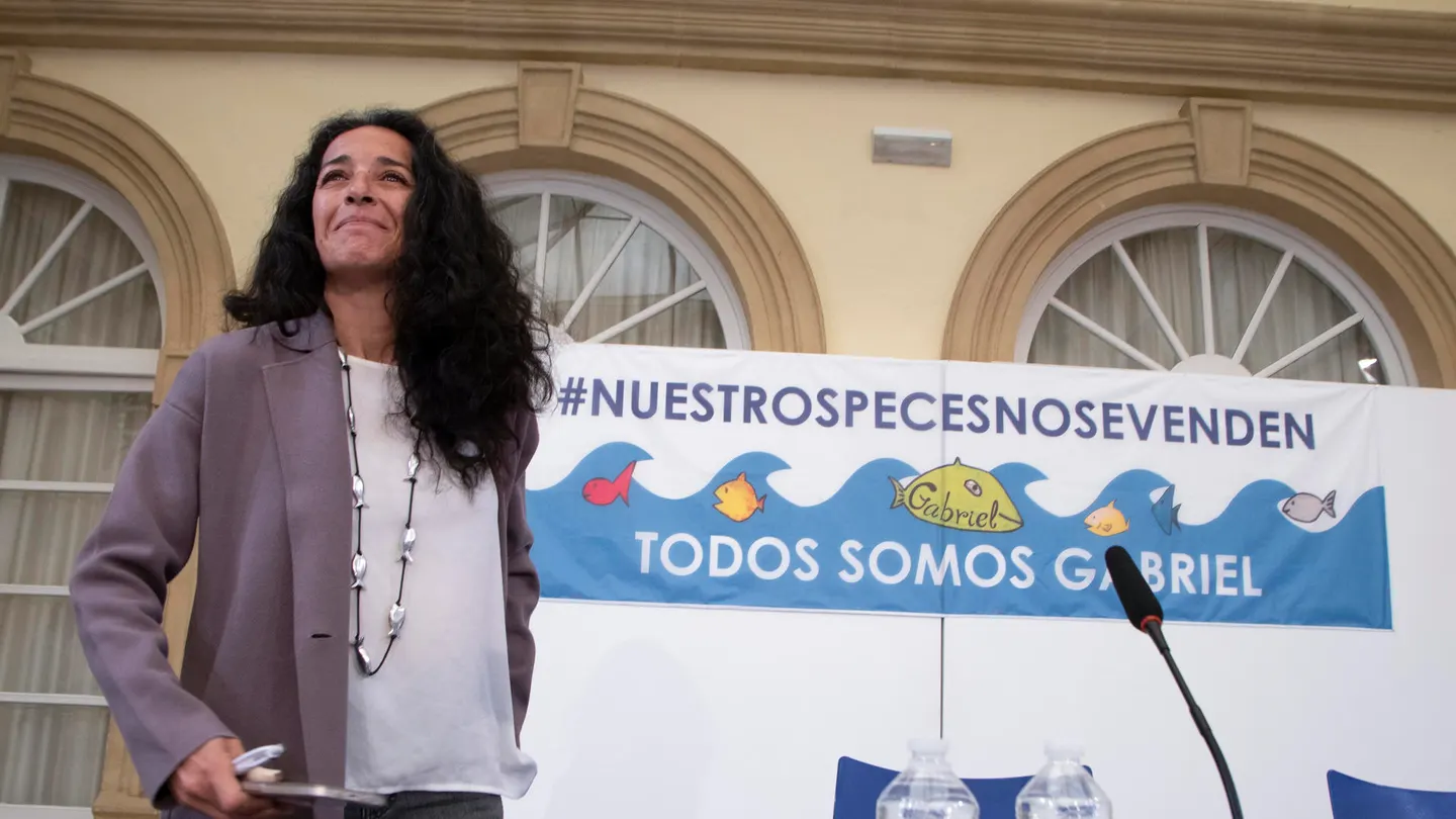 La madre de Gabriel Cruz, Patricia Ramírez, este sábado. La madre de Gabriel Cruz, Patricia Ramírez, este sábado.