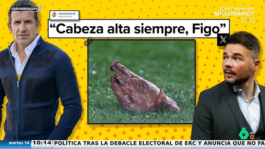 Figo pica a Rufián tras las elecciones en Cataluña y su zasca de vuelta se hace viral: "Le mata con su respuesta" Figo pica a Rufián tras las elecciones en Cataluña y su zasca de vuelta se hace viral: "Le mata con su respuesta"