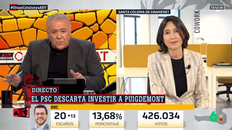 ARV- Núria Parlon descarta una investidura de Puigdemont: "Es inviable que tenga más apoyos que nosotros"