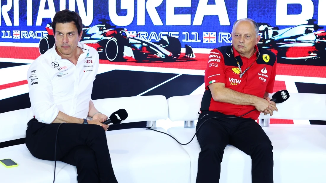 Toto Wolff y Frédéric Vasseur 