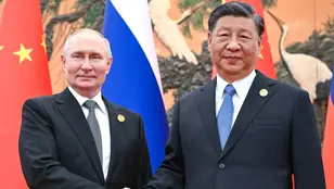 Imagen de archivo de Putin y Xi Jinping.