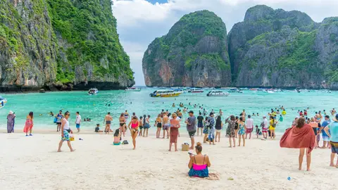 Playa Maya Bay en Tailandia Playa Maya Bay en Tailandia