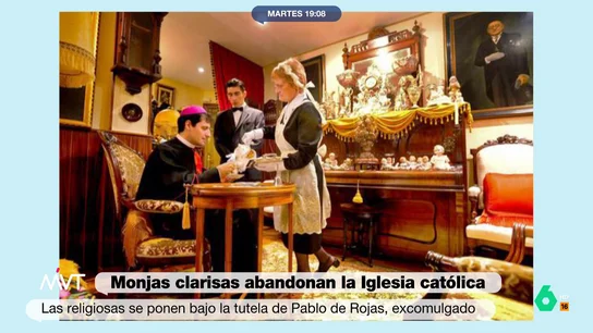 Iñaki López alucina con el piso del obispo excomulgado Pablo de Rojas Más Vale Tarde analiza cómo es el opulento piso del obispo excomulgado Pablo de Rojas, donde no falta la ornamentación, banderas preconstitucionales y servicio uniformado. Los comentarios de Cristina Pardo e Iñaki López, en este vídeo.