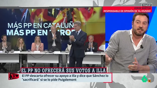 Jorge Bustos revela lo que habló con Alejandro Fernández (PP) antes de las elecciones en Cataluña: "Ni en sus mejores sueños" Jorge Bustos revela lo que habló con Alejandro Fernández (PP) antes de las elecciones en Cataluña: "Ni en sus mejores sueños"
