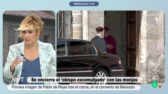 Cristina Pardo, sobre el obispo excomulgado y el cura 'portavoz' de las clarisas Más Vale Tarde comenta con Jesús Bastante, periodista de Religión Digital, el papel que está jugando el obispo excomulgado Pablo de Rojas en el cisma protagonizado por las monjas clarisas del convento de Belorado. Su análisis, en este vídeo.