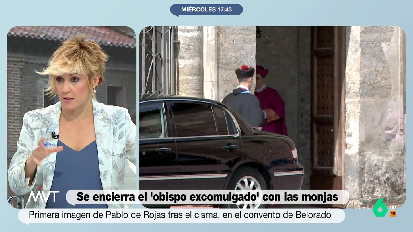 Cristina Pardo, sobre el obispo excomulgado y el cura 'portavoz' de las clarisas Más Vale Tarde comenta con Jesús Bastante, periodista de Religión Digital, el papel que está jugando el obispo excomulgado Pablo de Rojas en el cisma protagonizado por las monjas clarisas del convento de Belorado. Su análisis, en este vídeo.