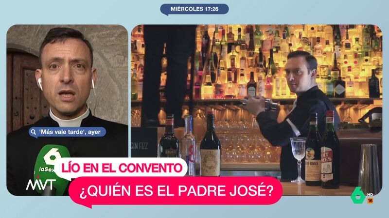 Iñaki López, al descubrir el pasado como barman del 'portavoz' de las clarisas