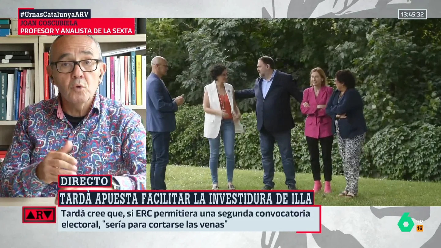 ARV- Coscubiela analiza la situación de ERC: "Creo que Marta Rovira está apostando porque haya una renovación plena" ARV- Coscubiela analiza la situación de ERC: "Creo que Marta Rovira está apostando porque haya una renovación plena"