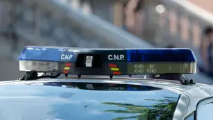 Detalle de las sirenas de un coche del Cuerpo Nacional de Policía en una imagen de archivo