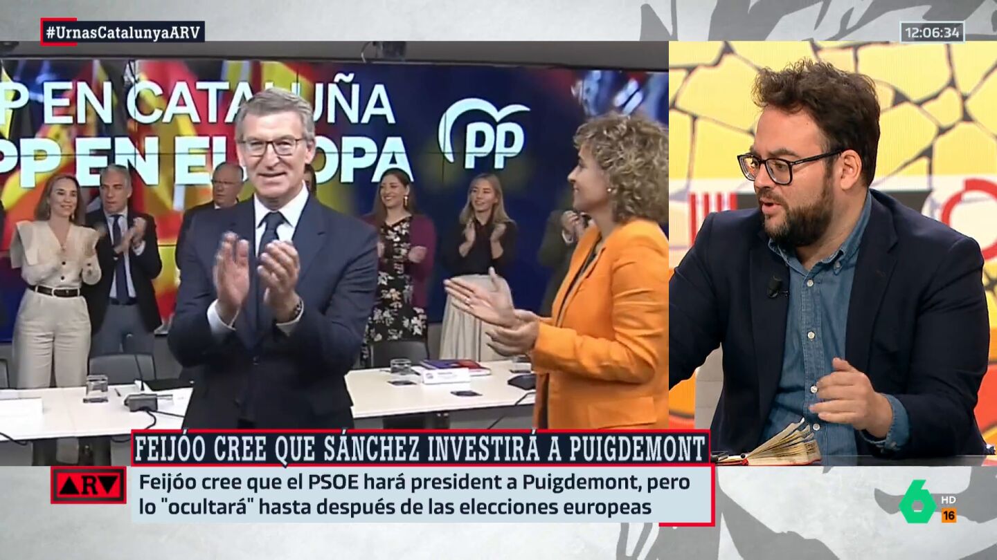 ARV - Monrosi, sobre la profec&iacute;a de Feij&oacute;o de que S&aacute;nchez har&aacute; president a Puigdemont en Catalu&ntilde;a: "No tienen adeptos ni en el propio PP"