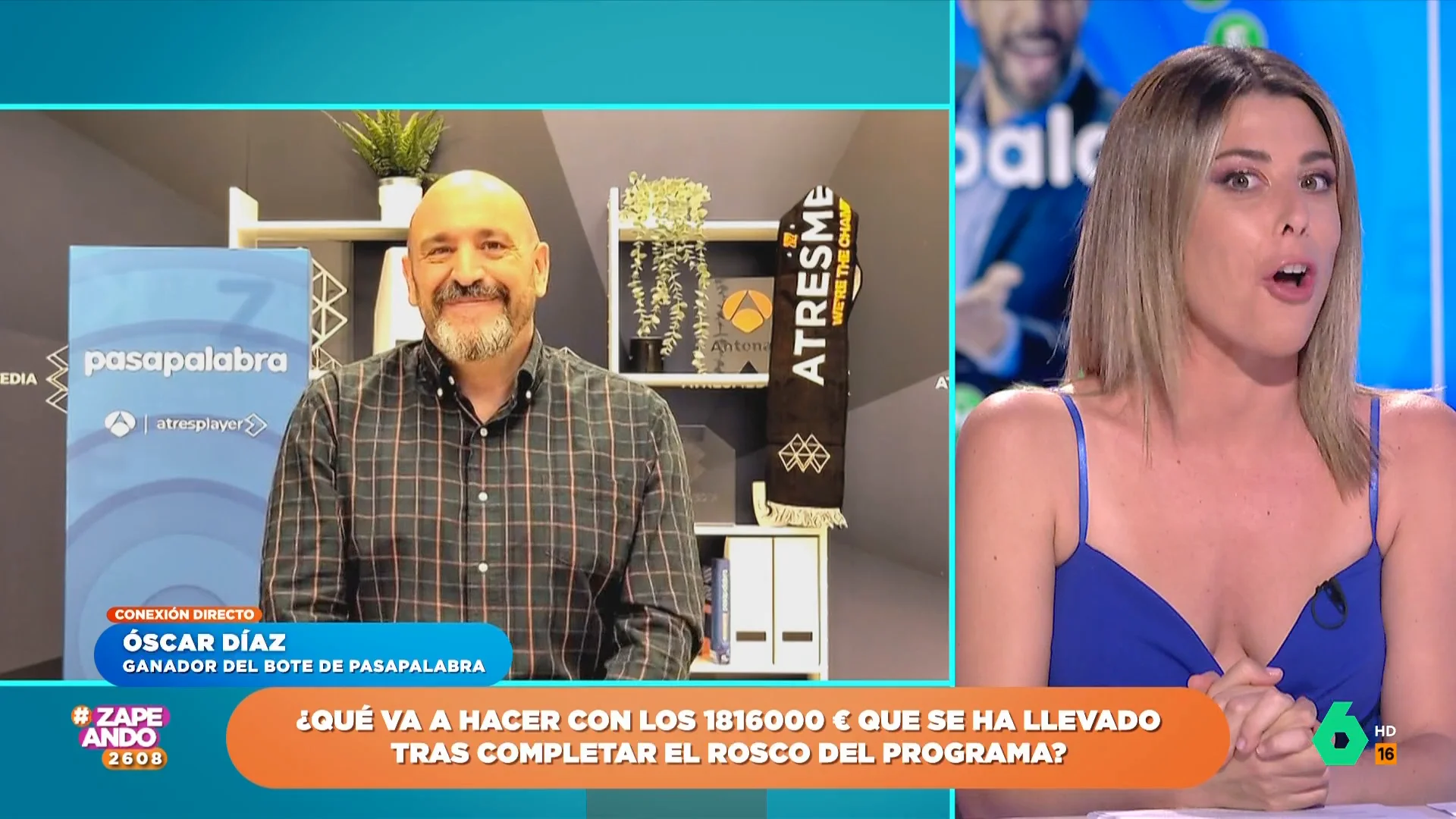 La 'casualidad' que llevó a Óscar Díaz a ganar el bote de 'Pasapalabra': "No estaba en absoluto seguro"