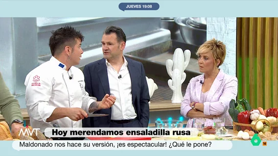 Iñaki López recomienda a Carlos Maldonado no echar guisantes en la ensaladilla Iñaki López recomienda a Carlos Maldonado no echar guisantes en la ensaladilla