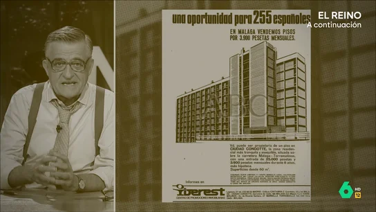 Wyoming recuerda cómo se vendían los pisos en los años 60 El Banco de España advierte del crecimiento de la brecha generacional en la vivienda y Wyoming recuerda en este vídeo de El Intermedio cómo en los 60 era posible tener un piso en Málaga por 23 euros al mes durante ocho años.