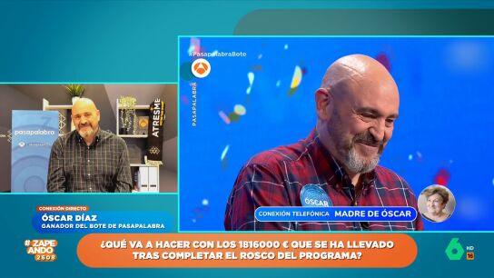 &Oacute;scar D&iacute;az le dedica unas bonitas palabras a Mois&eacute;s, su rival en 'Pasapalabra': "Ha sacado lo mejor de m&iacute;"