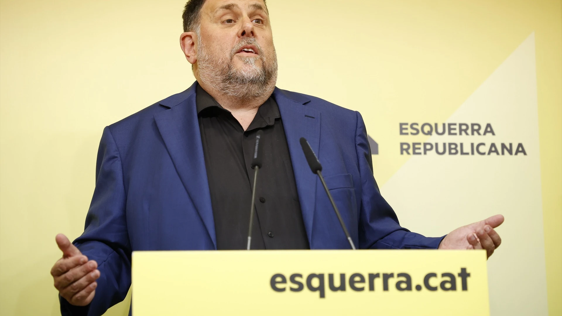 Junqueras afirma que su dimisión es para buscar "el aval" necesario de la militancia para liderar ERC