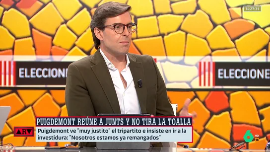 Pablo Montesinos, sobre la opciones que tiene ERC tras los resultados en Cataluña: "Es susto o muerte" Pablo Montesinos, sobre la opciones que tiene ERC tras los resultados en Cataluña: "Es susto o muerte"