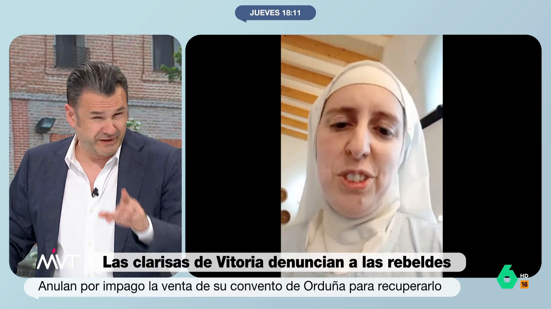 "No para de llamar, pero no le cogen el teléfono. Debe ser una señal, acérquese usted", le 'recomienda' Iñaki López en este vídeo al arzobispo de Burgos, que ha declarado que quiere hablar con las monjas clarisas rebeldes "sin terceras personas".