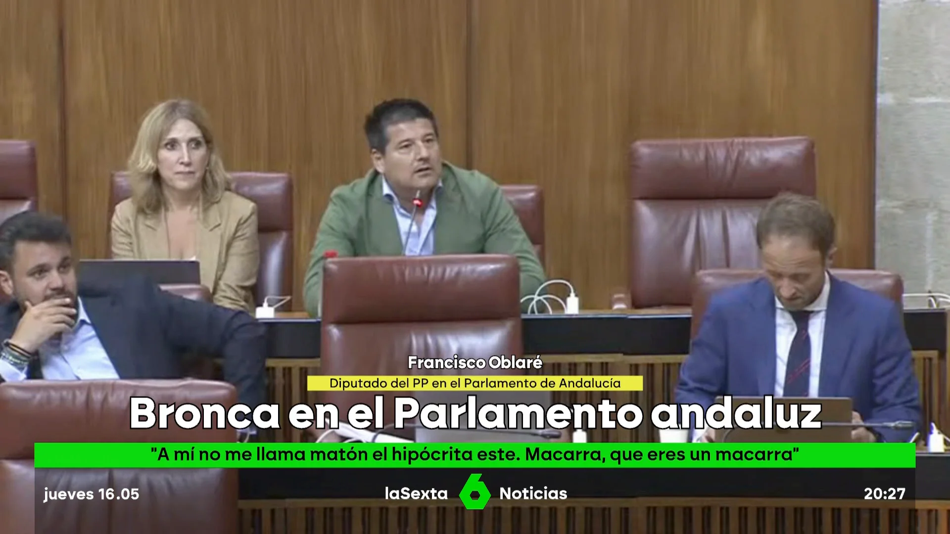 Bronca Parlamento andaluz 