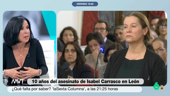 Beatriz de Vicente, sobre Isabel Carrasco: "Parece que tenía un carácter muy tiránico, trataba mal a mucha gente" Beatriz de Vicente, sobre Isabel Carrasco: "Parece que tenía un carácter muy tiránico, trataba mal a mucha gente"