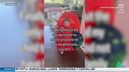 La viral manera de una madre para que su hijo no se contagie en la guardería: disfrazarlo de monigote de Among Us La viral manera de una madre para que su hijo no se contagie en la guardería: disfrazarlo de monigote de Among Us