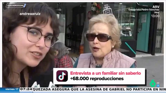 Una reportera no reconoce a unos familiares a los que entrevista: ¿Es usted prima de mi abuela? Una reportera no reconoce a unos familiares a los que entrevista: ¿Es usted prima de mi abuela?