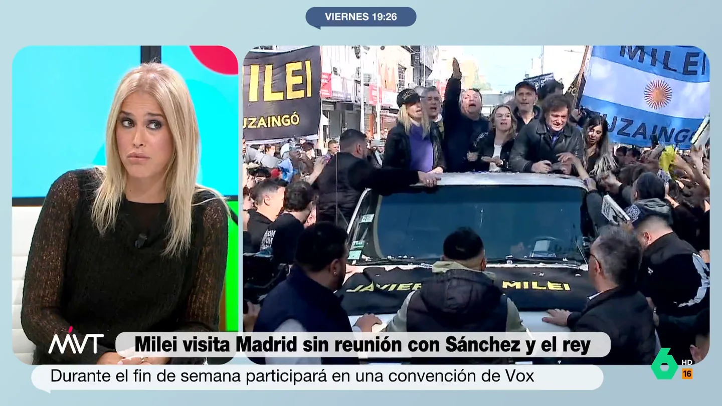 Afra Blanco cuestiona la visita de Milei Afra Blanco cuestiona la visita de Milei