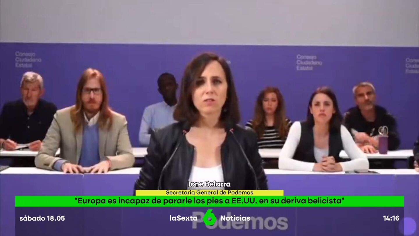 Ione Belarra, secretaria general de Podemo