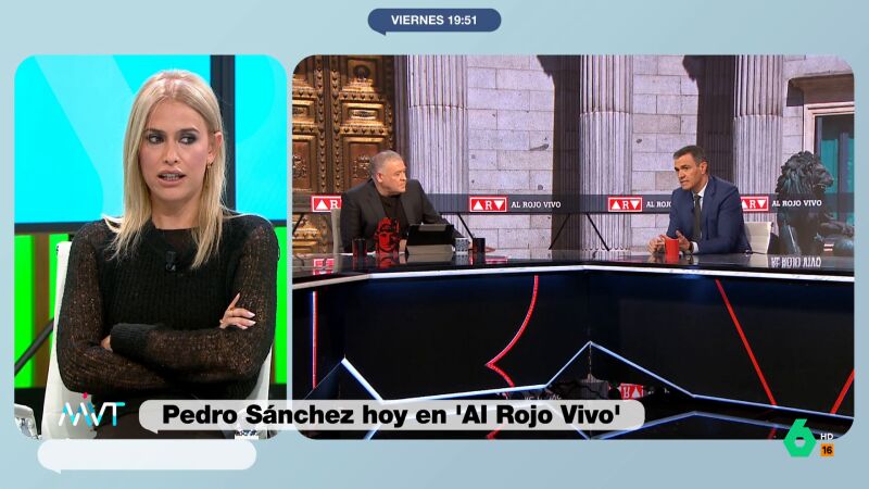 Afra Blanco comenta la entrevista de Sánchez