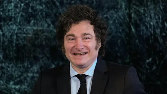 El presidente de Argentina, Javier Milei, durante la presentación de su libro “El camino del libertario” El presidente de Argentina, Javier Milei, durante la presentación de su libro “El camino del libertario”