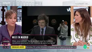 Tania Sánchez se pregunta qué hará el PP tras los ataques de Milei a Sánchez