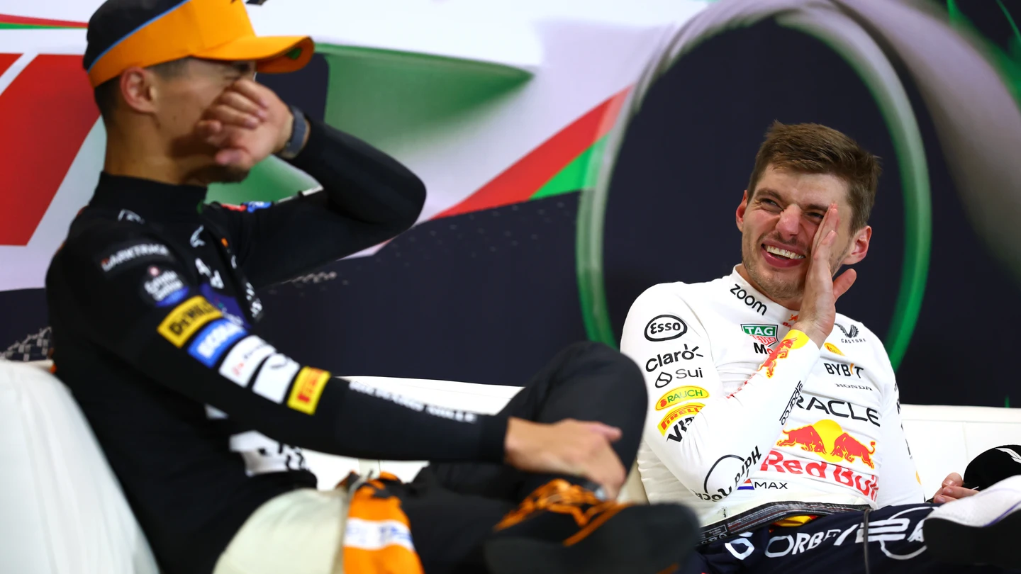 Max Verstappen y Lando Norris Max Verstappen y Lando Norris