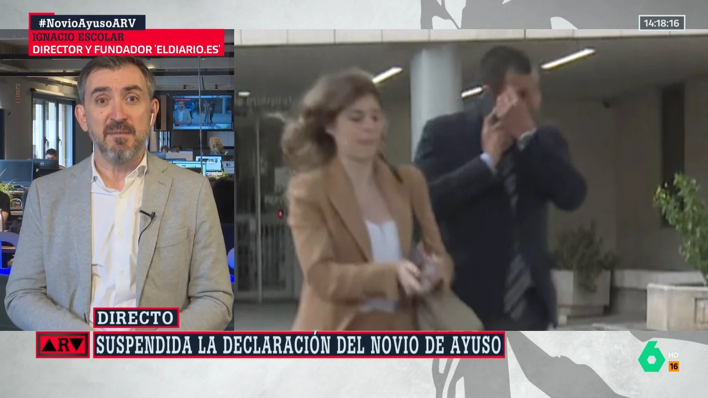 Escolar señala que el novio de Ayuso reconoce dos de los tres delitos que se le imputan: "Este juicio acabará con una sentencia condenatoria" Escolar señala que el novio de Ayuso reconoce dos de los tres delitos que se le imputan: "Este juicio acabará con una sentencia condenatoria"